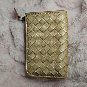 Bottega Veneta Gold Small Wallet